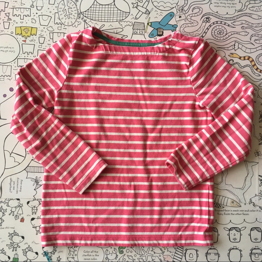 Mini Boden | Pink long sleeves Tee | 6/7